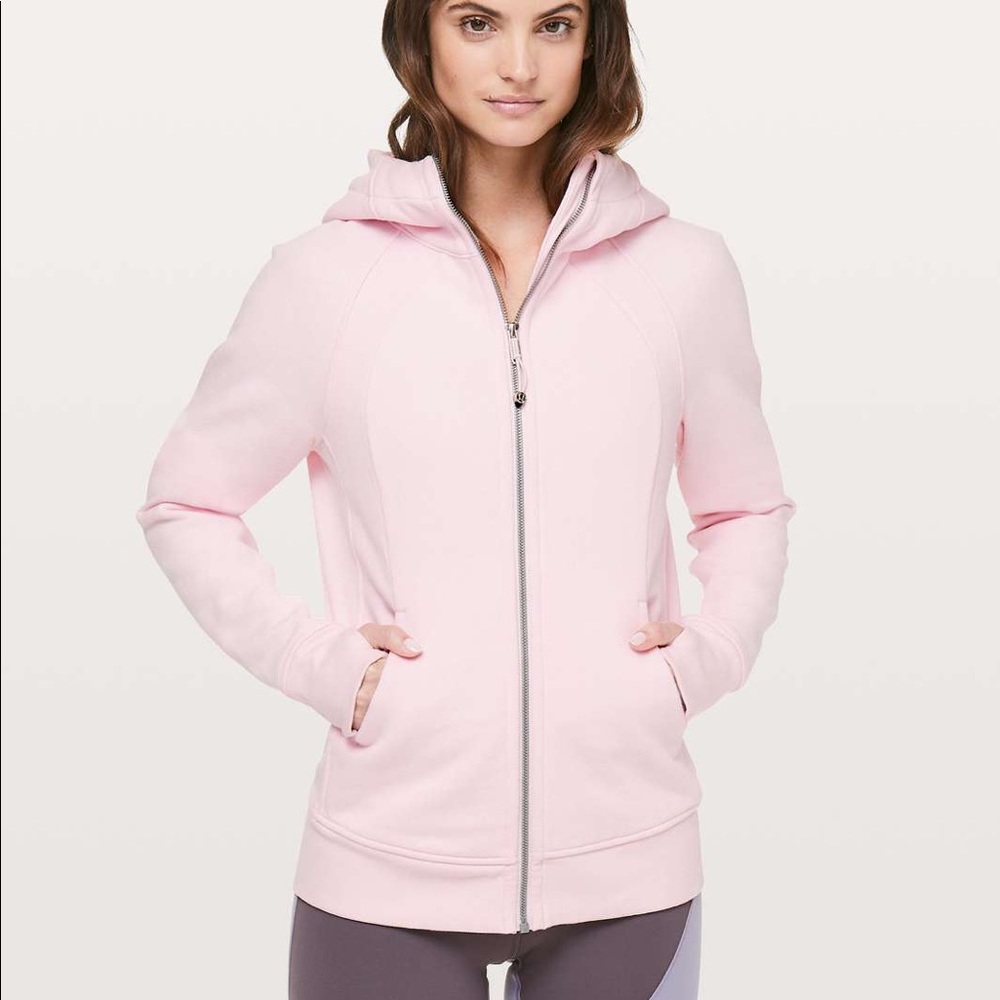 Light Pink Lululemon Scuba Hoodie